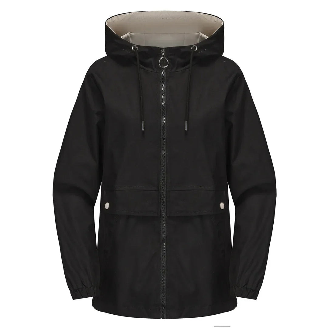 Drune | Warme Kapuzenjacke für Frauen Im Winter