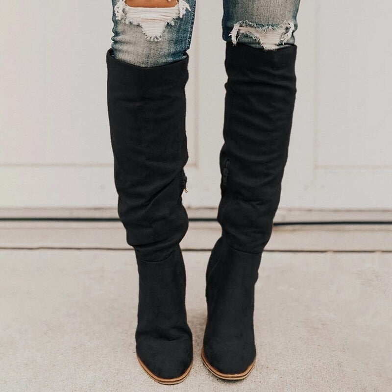 Drune | Damenstiefel Mit Blockabsatz - Winter