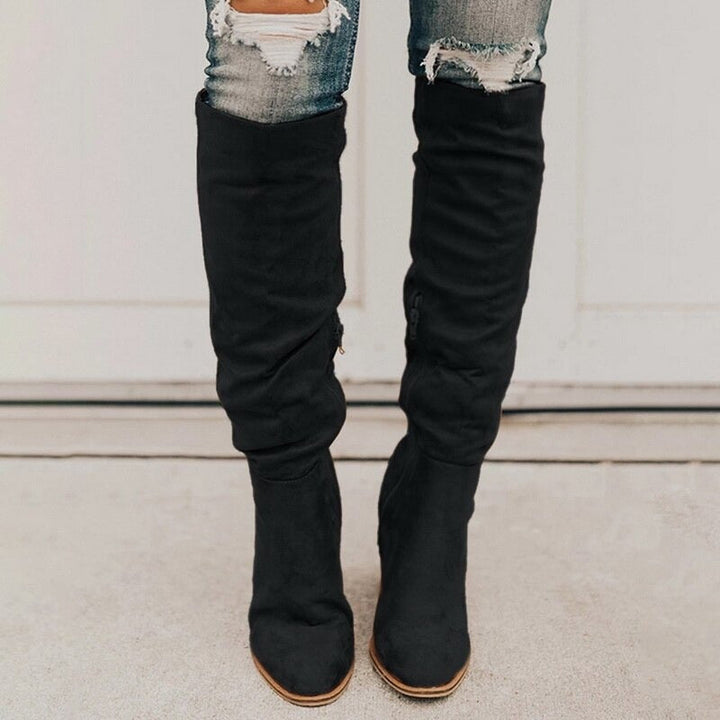 Drune | Damenstiefel Mit Blockabsatz - Winter