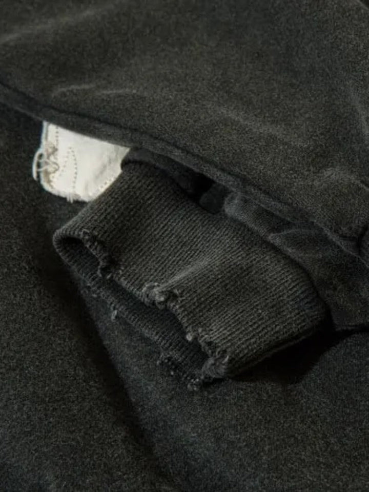 Drune | Fangs Bestickter Hoodie Für Herren - Bequemes Streetwear