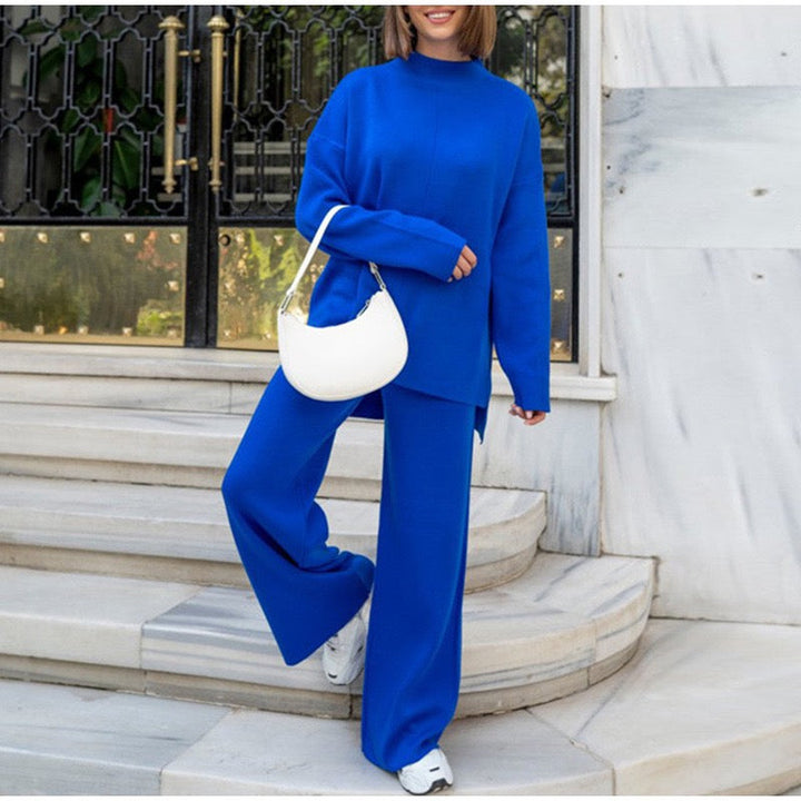 Drune | Übergröße Damen Loungewear Satz mit Weitem Bein