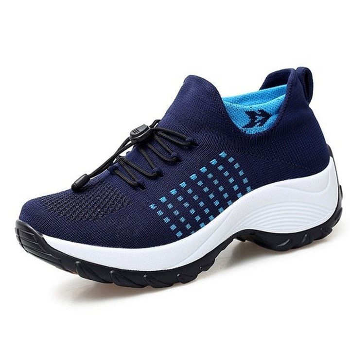 Drune | Atmungsaktive Slip on Sneakers Mit Verstellbaren Schnürsenkeln Für Damen