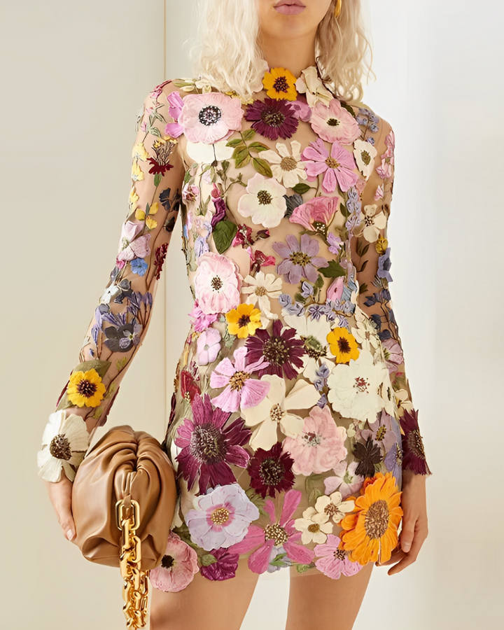 Drune | Blumen-Kleid mit Feinen Details