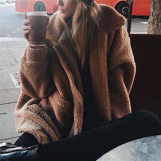 Drune | Kuschelige Fleecejacke für Frauen mit weitem Kragen Perfekt für winterliche Tage