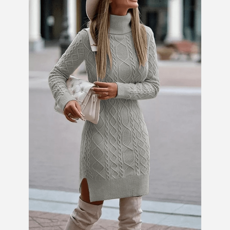 Drune | Stylisches Boho-Rollkragenkleid für Damen