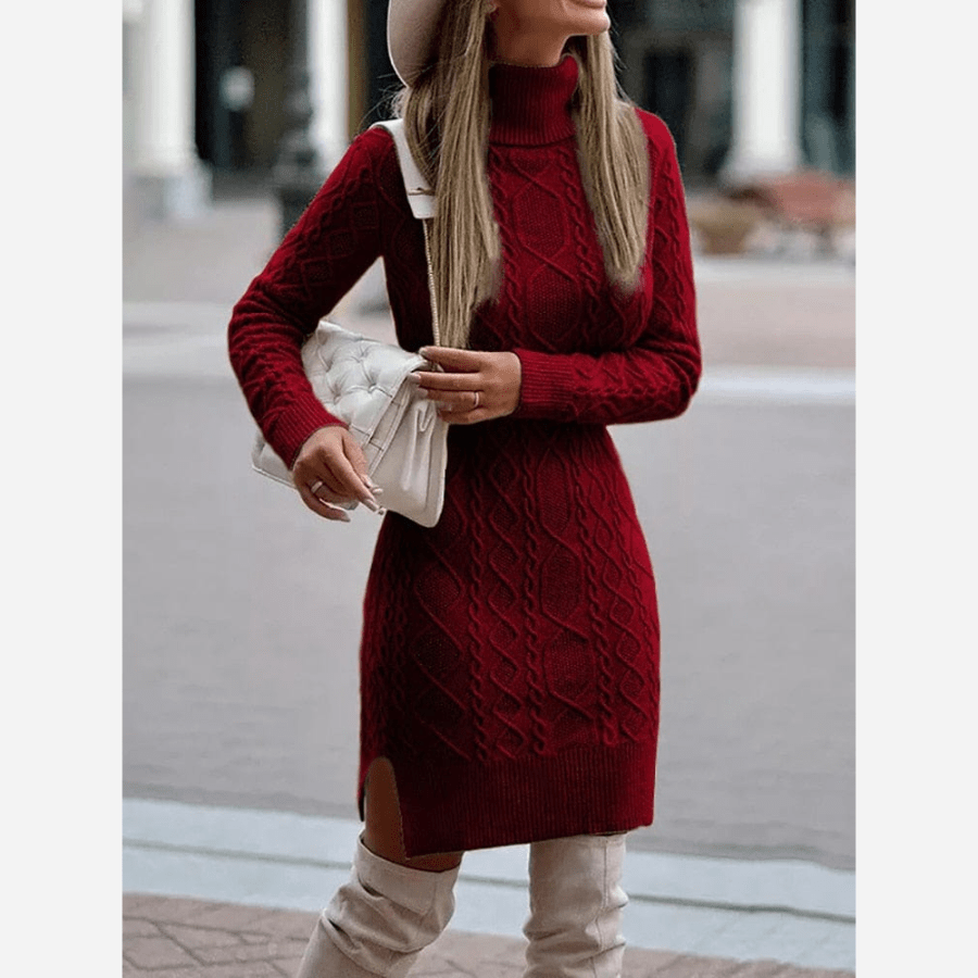 Drune | Stylisches Boho-Rollkragenkleid für Damen