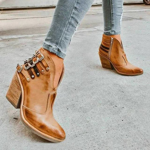 Drune | Ankle Boot Mit Absatz