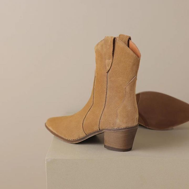 Spitzes Wedge-Ankle-Boots Drune