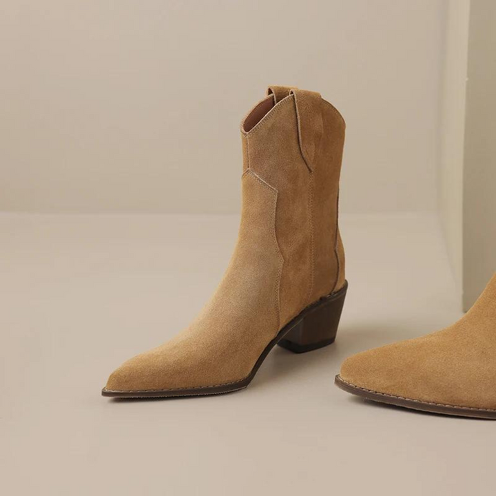 Spitzes Wedge-Ankle-Boots Drune