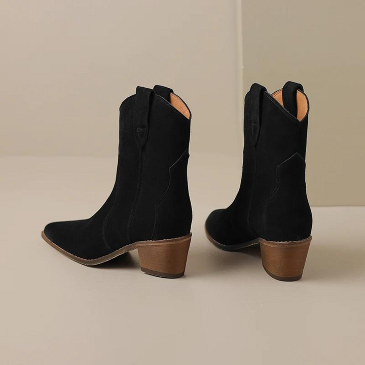 Spitzes Wedge-Ankle-Boots Drune