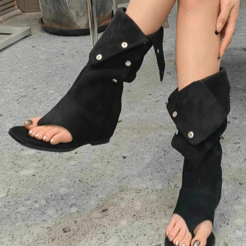 Drune | Wedge Zehentrenner Sandalen Mit Peep Toe Leichter Sleehak Für Extra Unterstützung