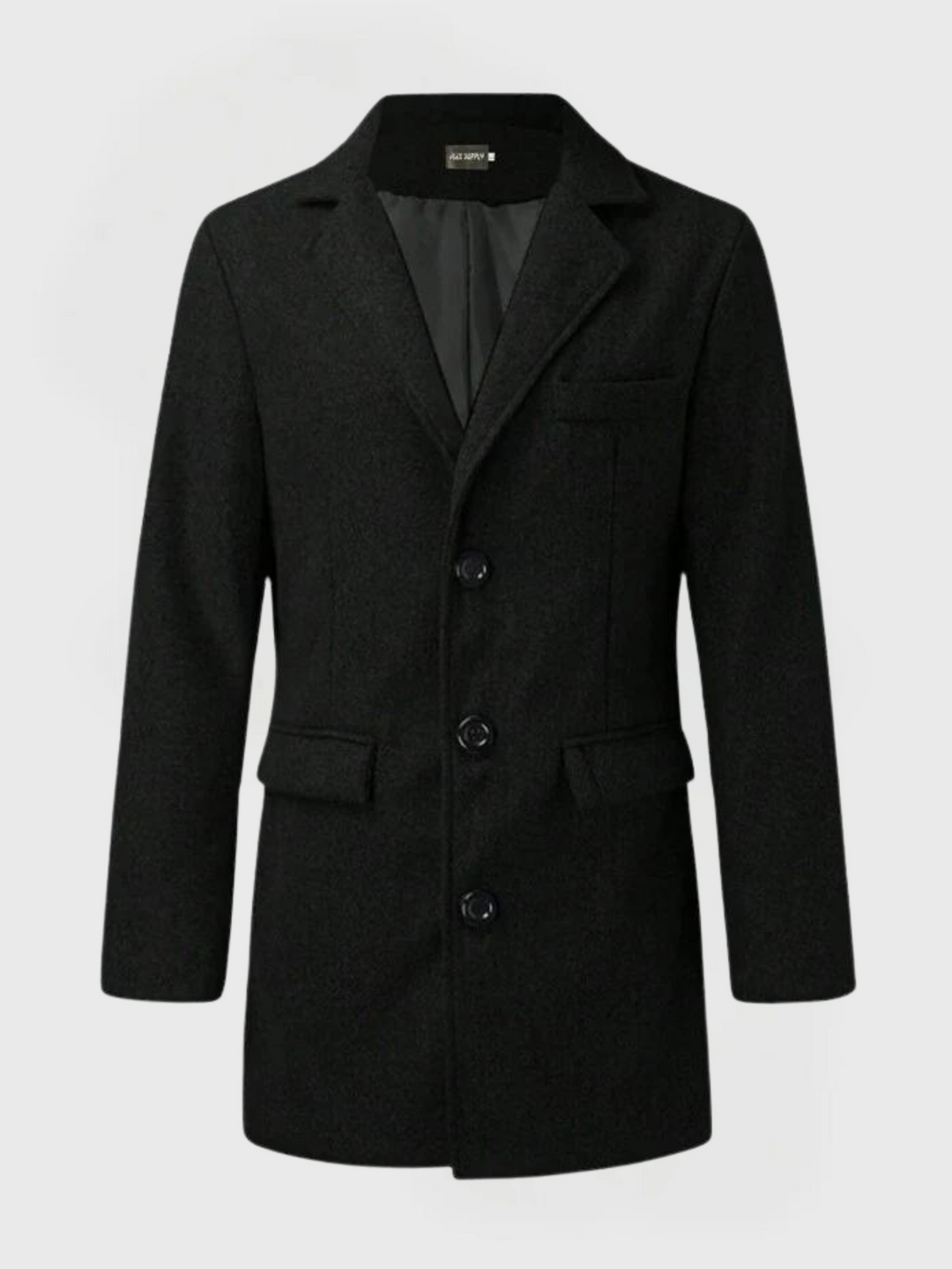 Drune | Herren Winter Trenchcoat - Klassischer Knopfverschluss