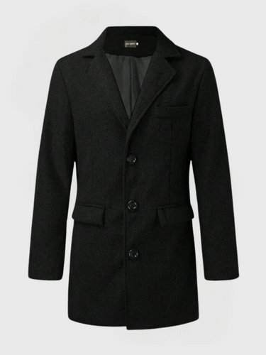Drune | Herren Winter Trenchcoat - Klassischer Knopfverschluss