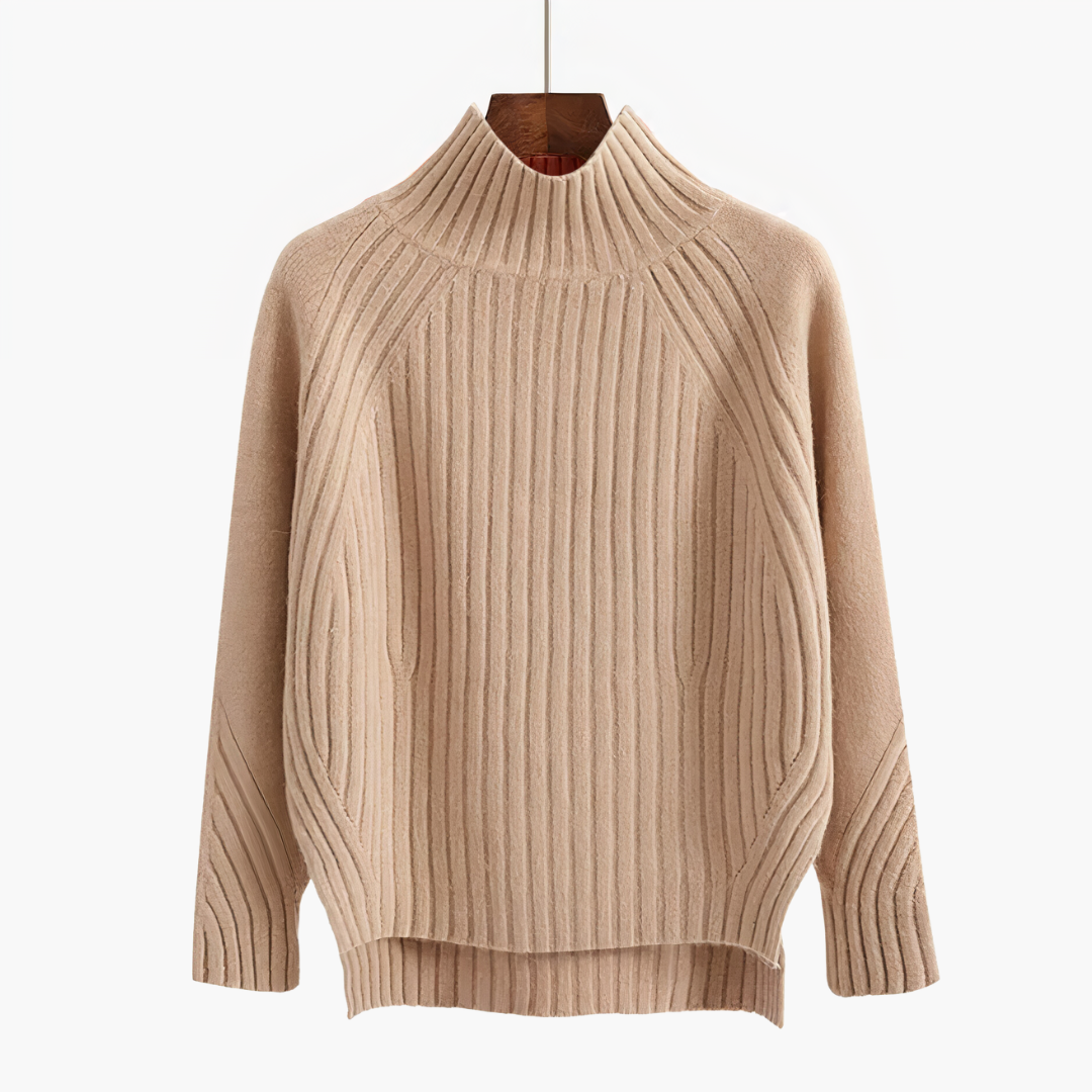 Drune | Rippstrick hochabschließender Pullover