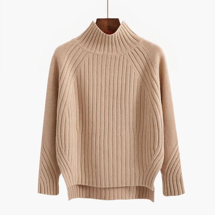 Drune | Rippstrick hochabschließender Pullover