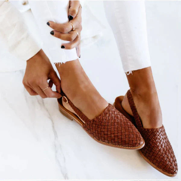 Drune | Geflochtene Damen Sneakers - Bequeme und stilvolle flache Schuhe