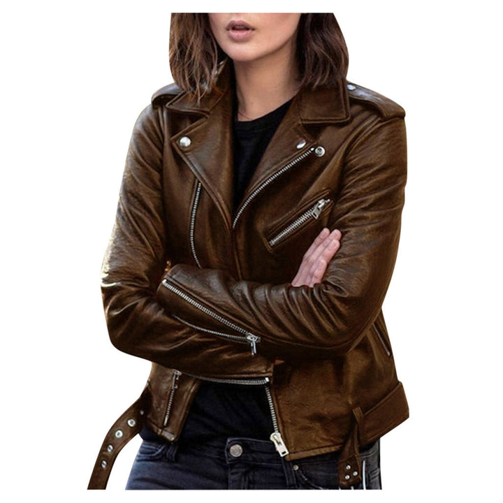 Drune | Damen Reißverschluss Jacke - Biker-Stil