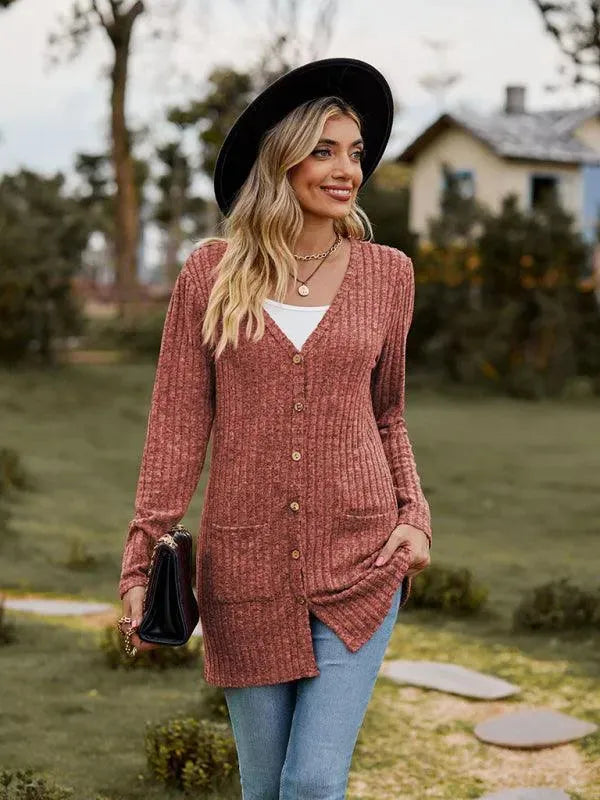 Drune | Gewebte Damen Strickjacke Pullover