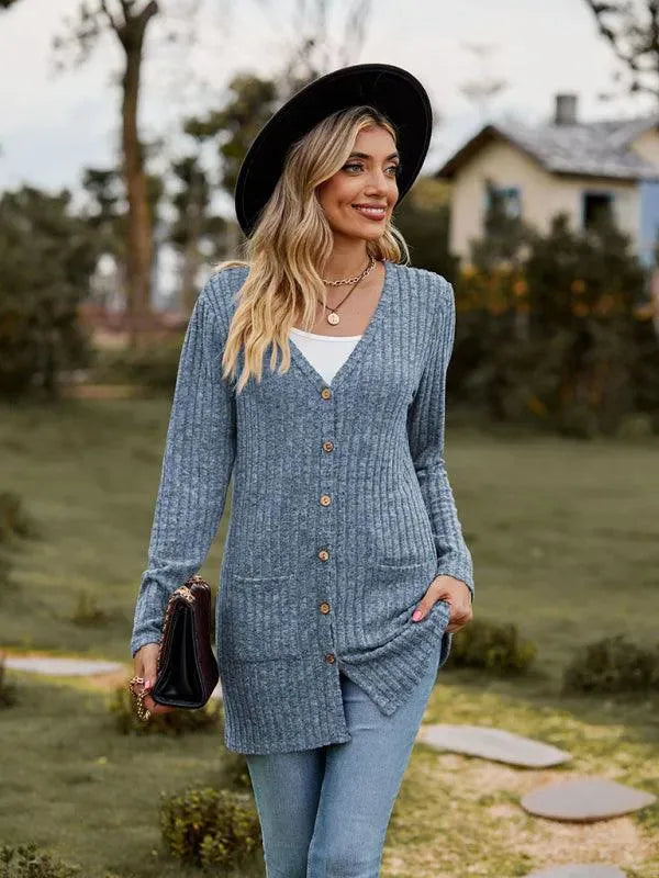 Drune | Gewebte Damen Strickjacke Pullover