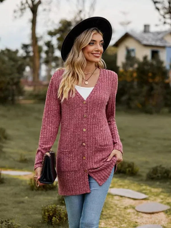 Drune | Gewebte Damen Strickjacke Pullover