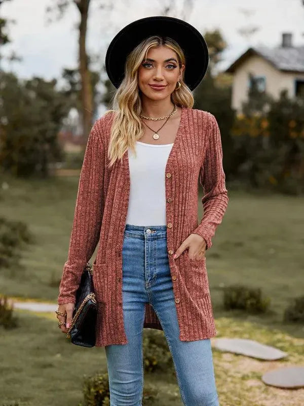 Drune | Gewebte Damen Strickjacke Pullover