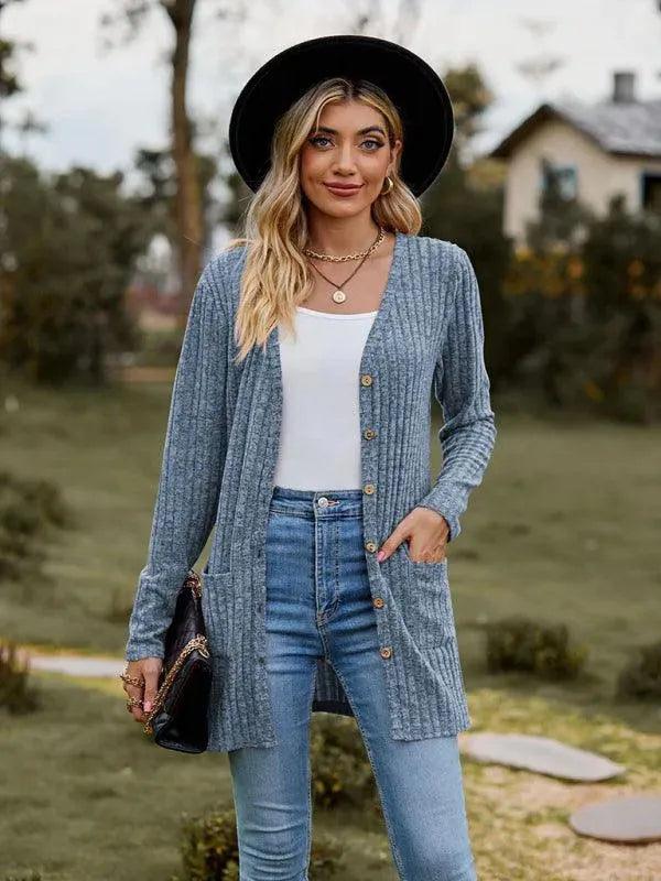Drune | Gewebte Damen Strickjacke Pullover