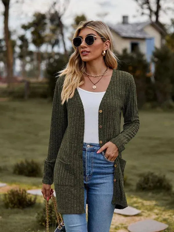 Drune | Gewebte Damen Strickjacke Pullover