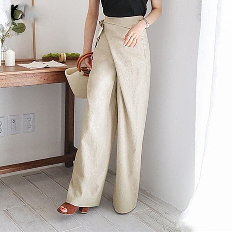 Drune | Trendy Hohe Taillen Wickelhose