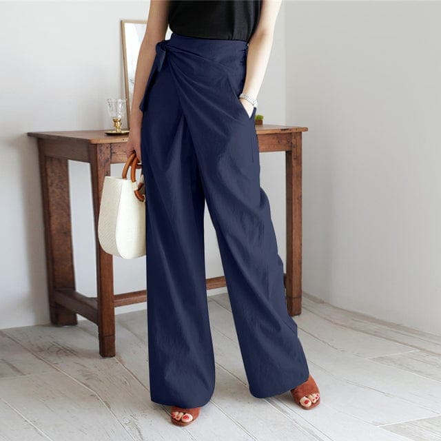 Drune - Elegante Wickelhose mit hoher Taille