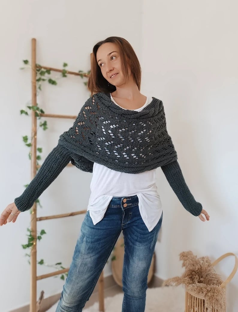 Drune | Schal - eleganter Damen gewebter Überwurf