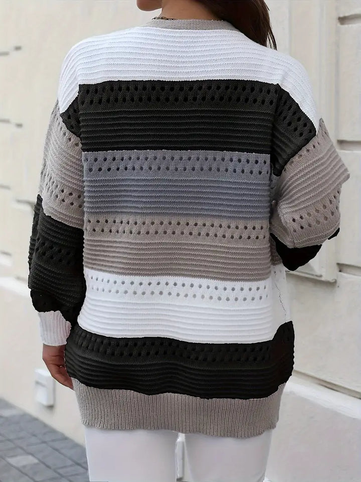 Drune | Strickjacke mit Farbblockierungen