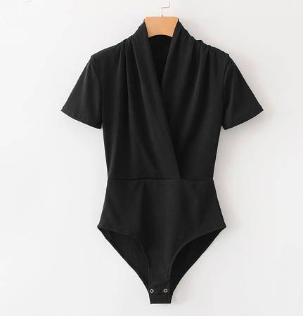 Drune Eleganter Wickel-Body mit V-Ausschnitt
