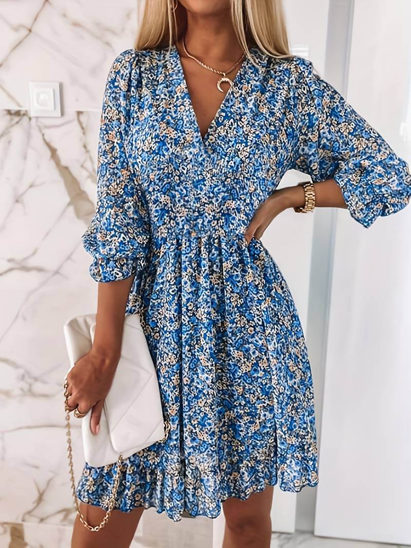 Drune | Boho Puff Ärmel Kleid