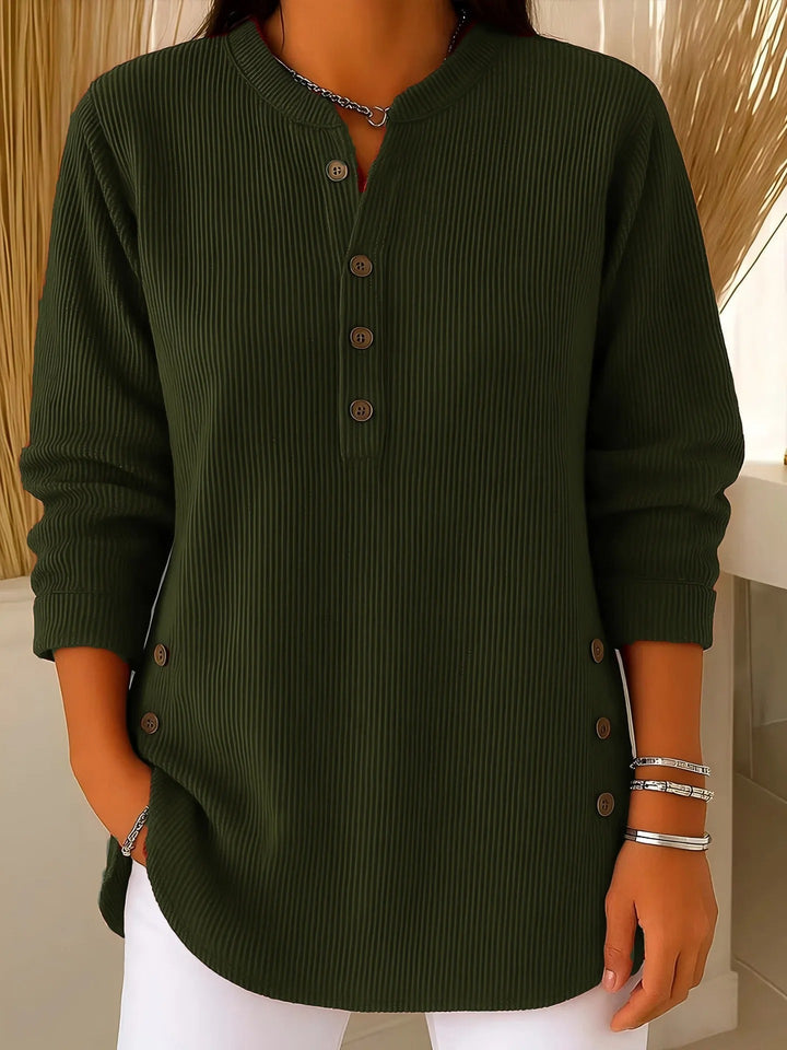 Drune | Gemütlicher Pullover mit schickem Knopfdetail