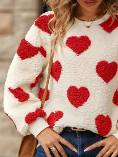 Drune | Strickpullover mit Herzmuster für lässigen Komfort
