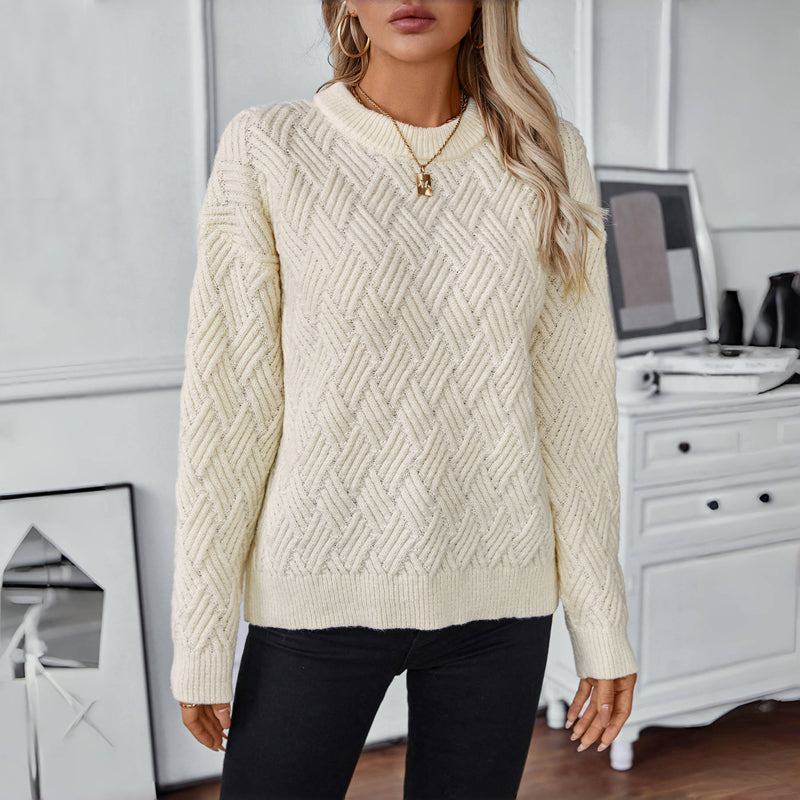 Drune | Einfarbiger Pullover Mit Weichem Stoff