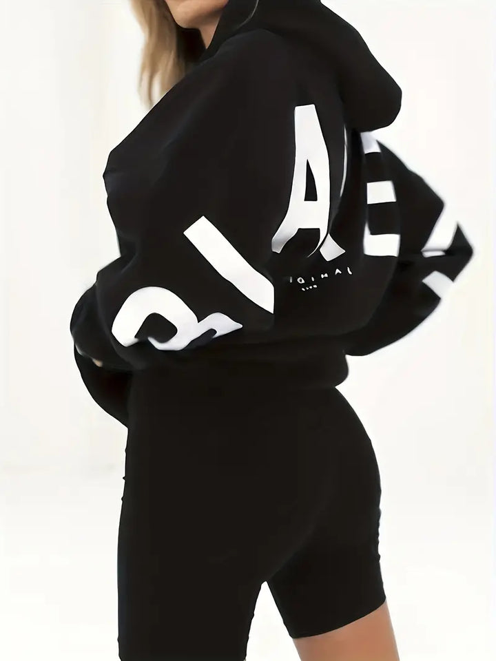 Drune | Dicke Kapuzenjacke mit Muster