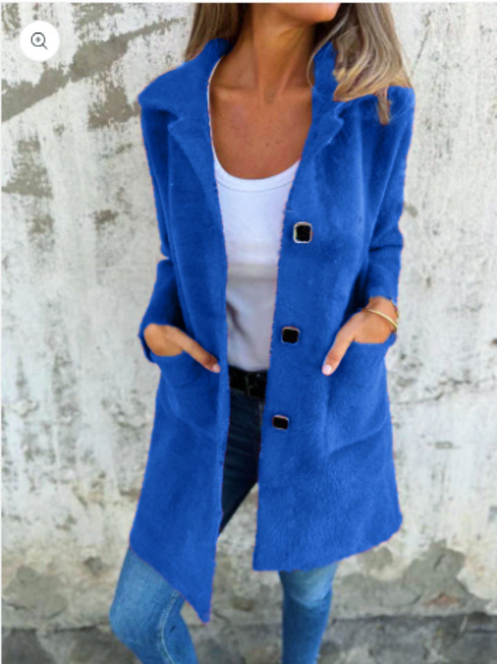 Drune | Lange Jacke mit Knöpfen