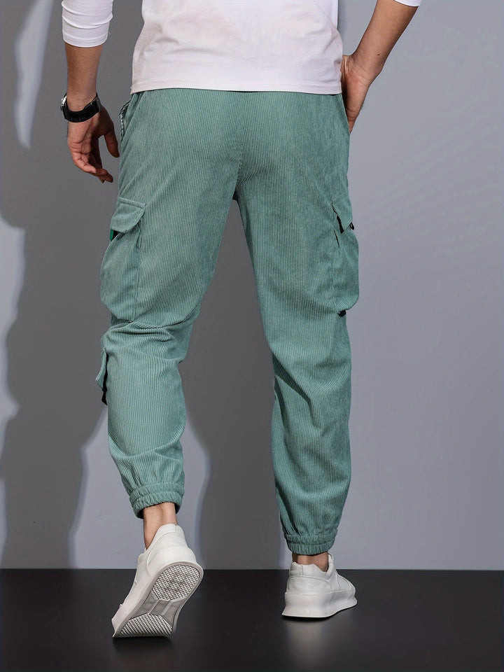 Drune Schwarze Cargo-Hose für Herren