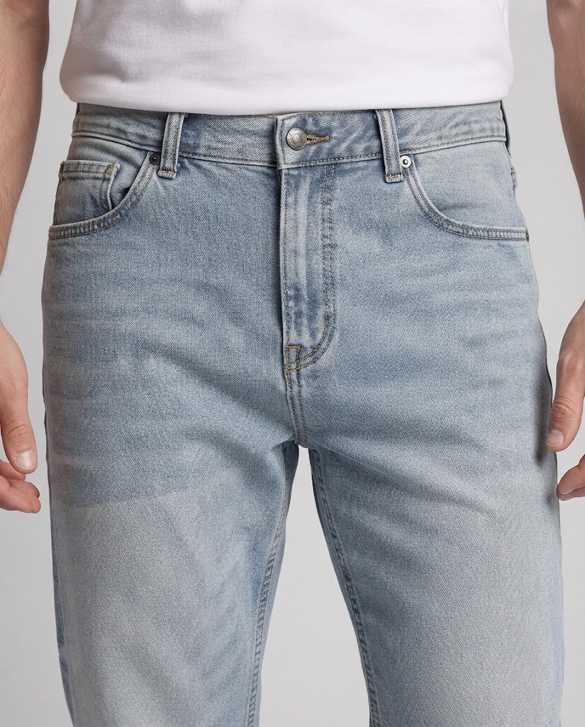 Herren Weite Vintage-Jeans mit weitem Bein, entspannter Passform Drune