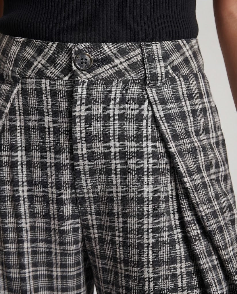 Frauenweite Karottenhose mit Falten Drune