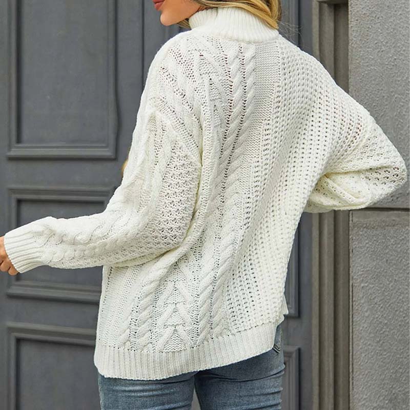 Drune | Zopfmuster Strickpullover im Klassischen Design