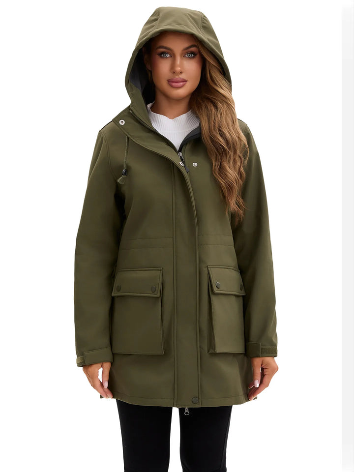 Drune | Wasserdichte Softshell-Jacke mit Kapuze für Damen Elina