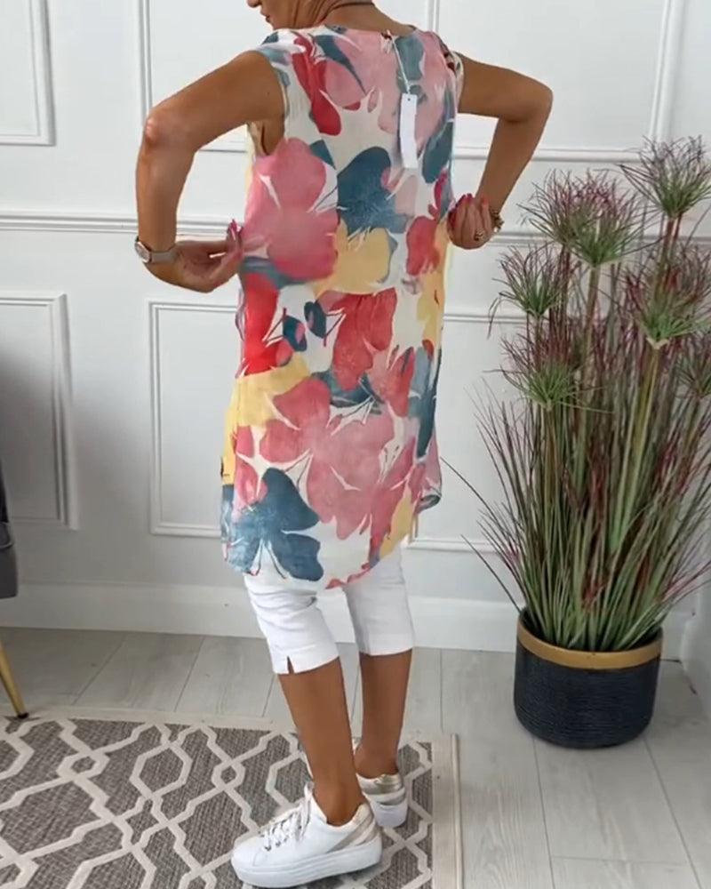 Drune | Sommerkleid mit Asymmetrischem Schnitt und Hohem Schlitz