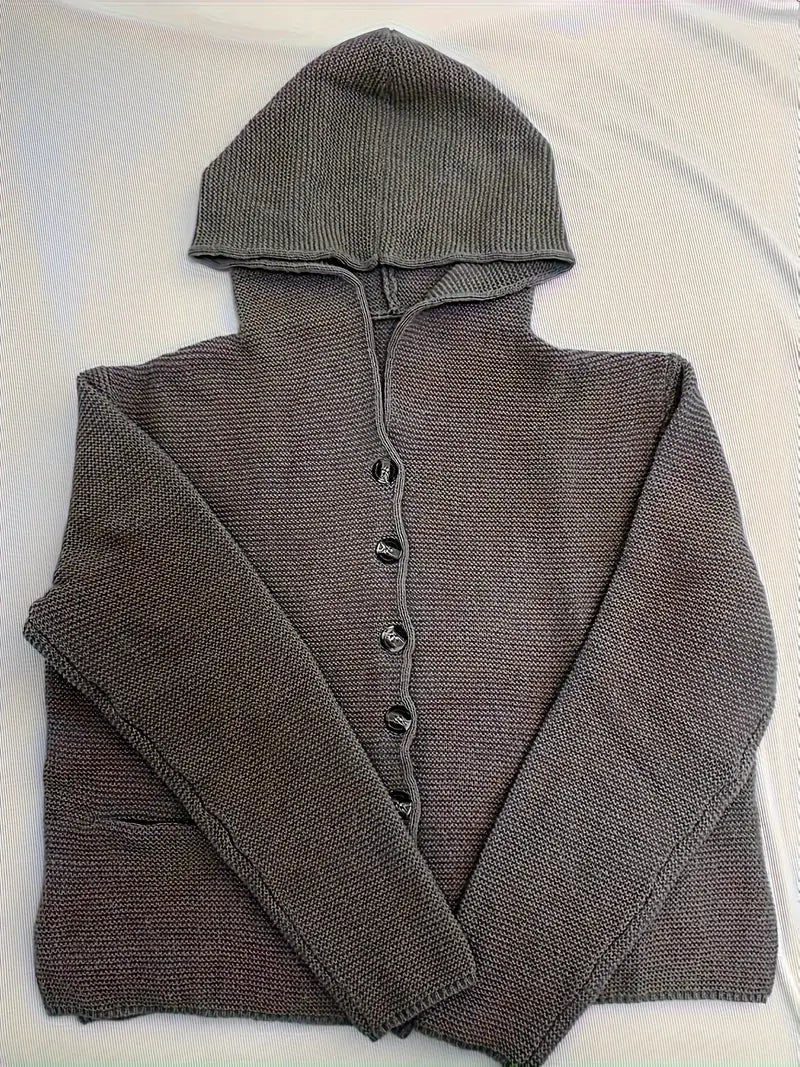 Drune | Weiche Strickjacke mit Kapuze