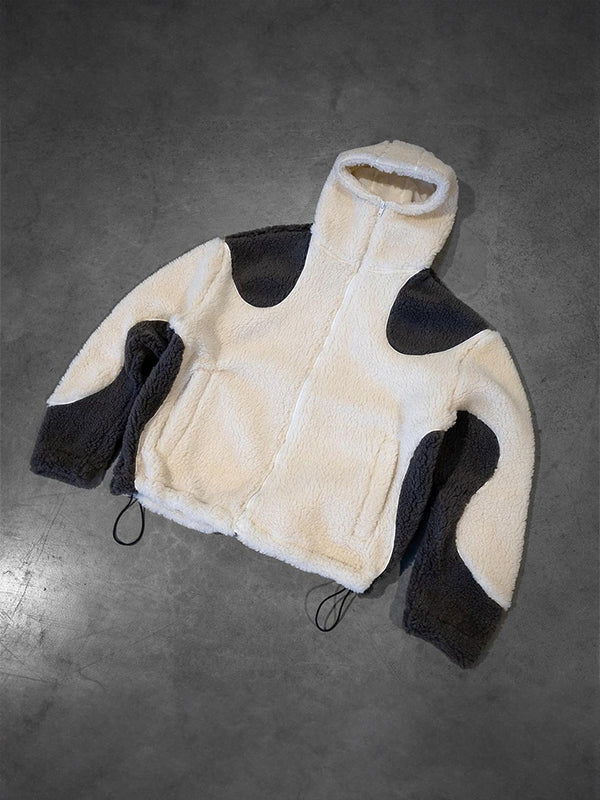 Drune | Multi Color Polar Fleece Oversized Lange Mouw Hoodie