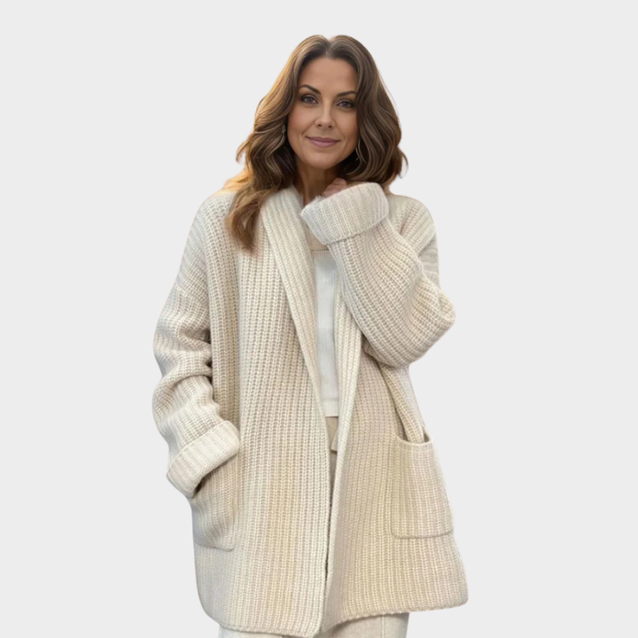 Drune | gestrickter Woll-Cardigan-Pullover