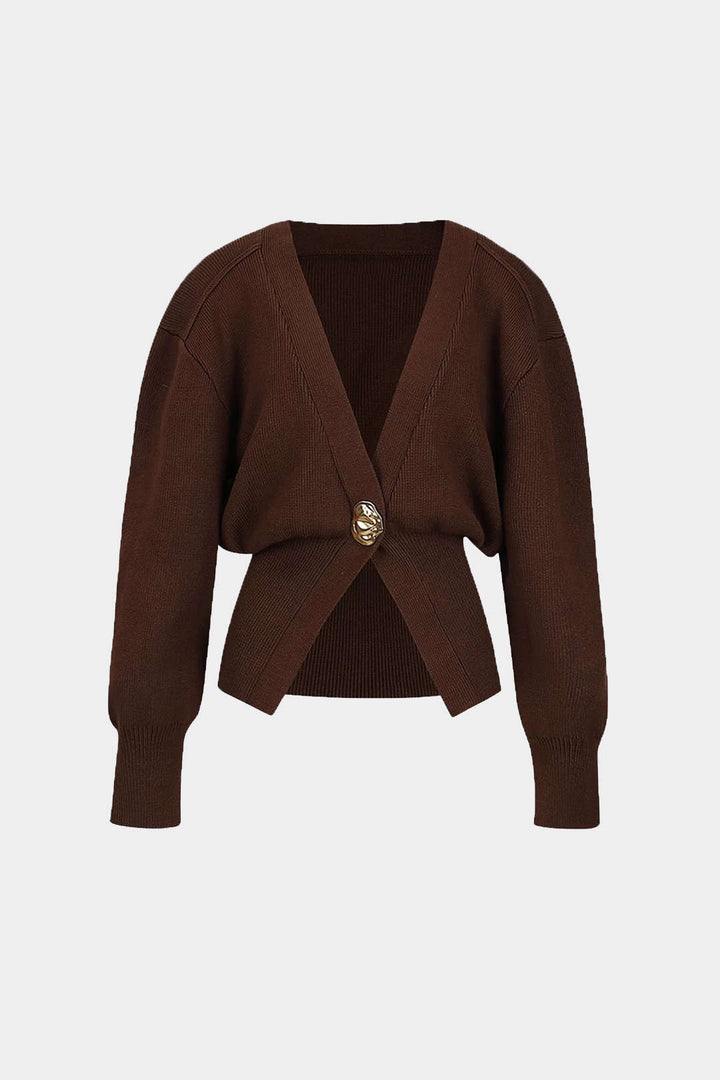 Drune | Pullover-Cardigan mit V-Ausschnitt