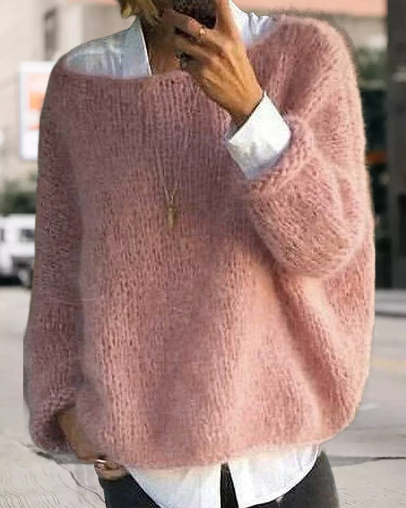 Drune | Pullover mit Farbdetail am Nacken
