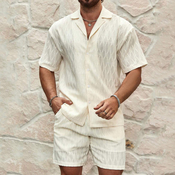 Drune | Set Herren Sommer mit Hemd und Shorts